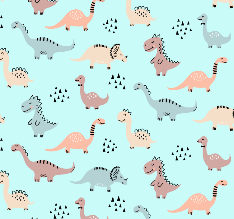 Rollo fenster kinderzimmer mit blauen dinosaurus - TenStickers