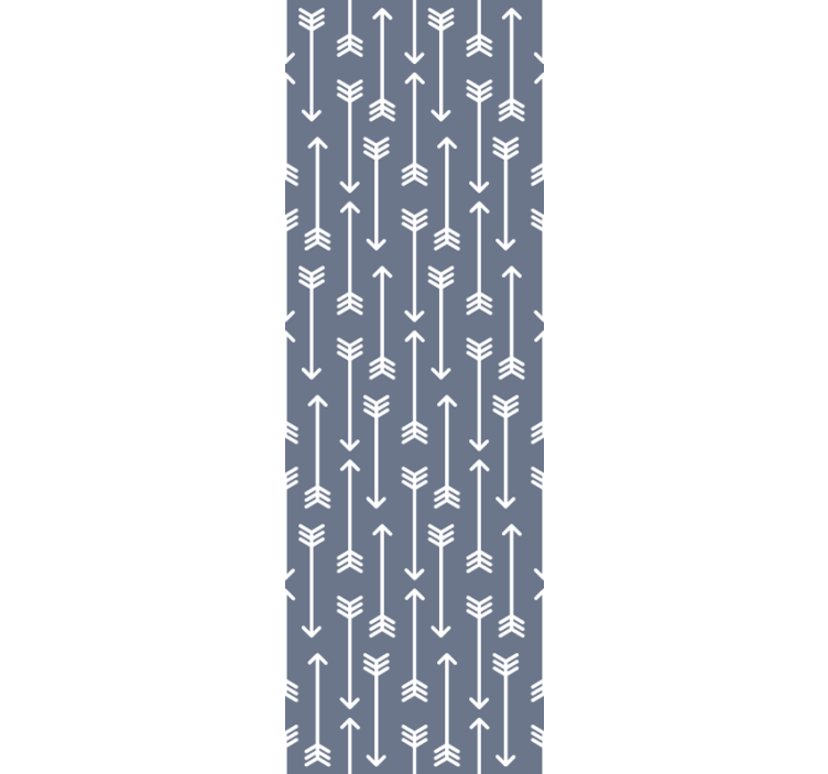 Rollo fenster home office mit minimalistischen pfeilstreifen - TenStickers