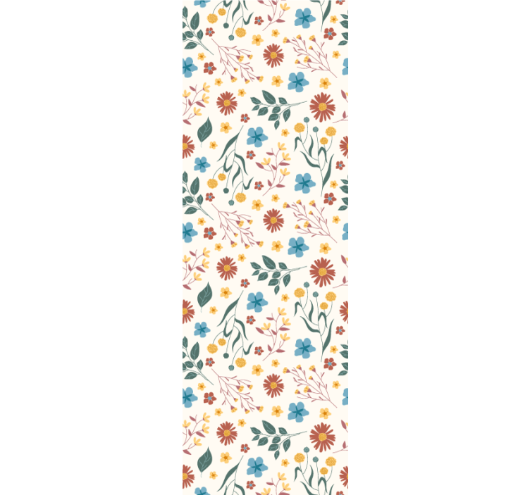 Rollo fenster home office verschiedene blumen und pflanzen - TenStickers