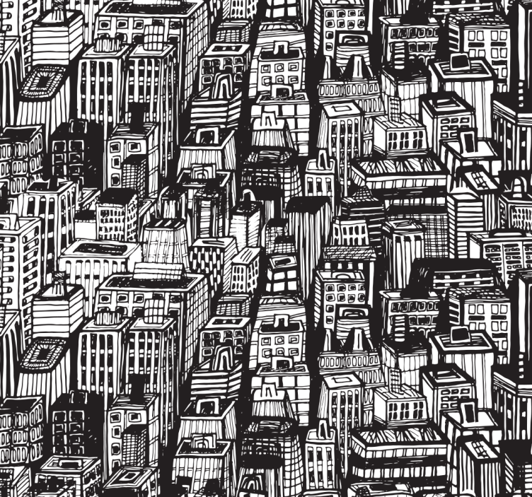 Rollo fenster home office new yorker wolkenkratzer - TenStickers