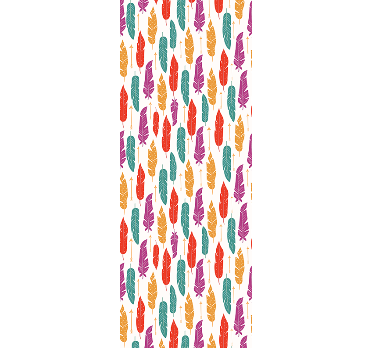 Rollo fenster jugendzimmer ethnische federn - TenStickers