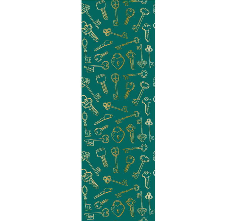 Rollo fenster jugendzimmer mit schlüsseln und schlössern - TenStickers