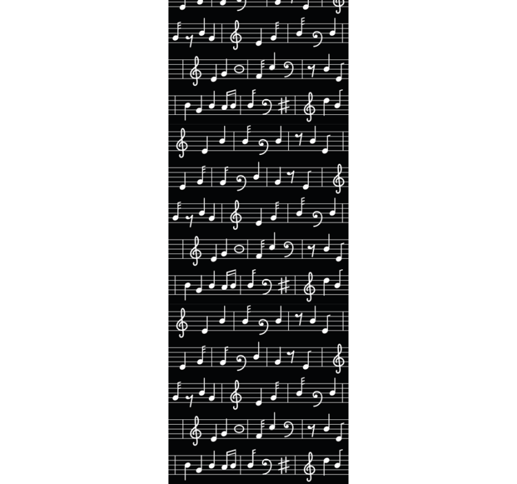 Rollo fenster jugendzimmer mit musikmotiv - TenStickers