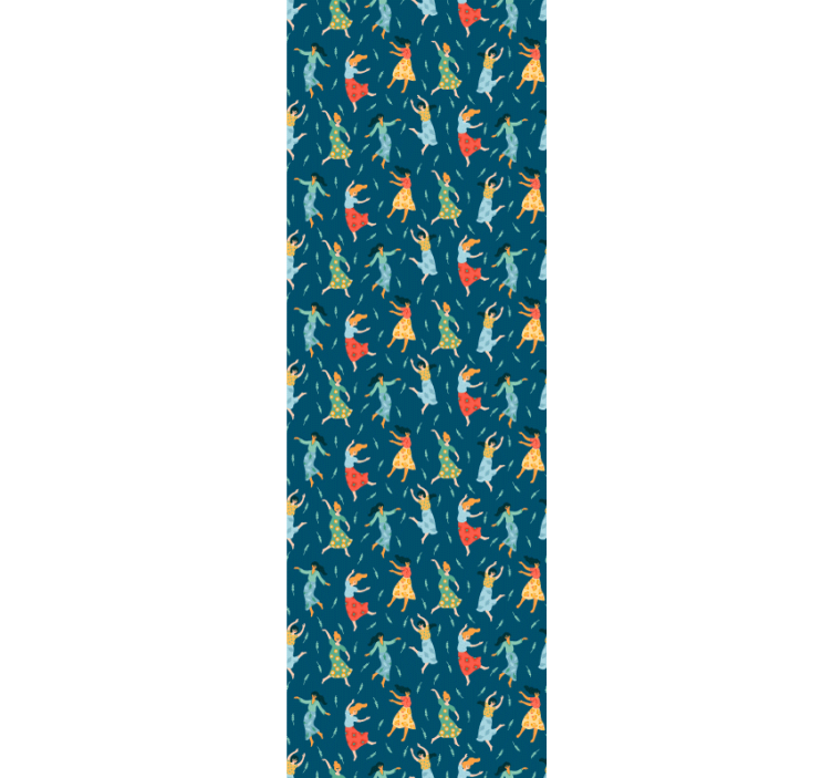 Rollo fenster jugendzimmer mit tanzenden menschen - TenStickers