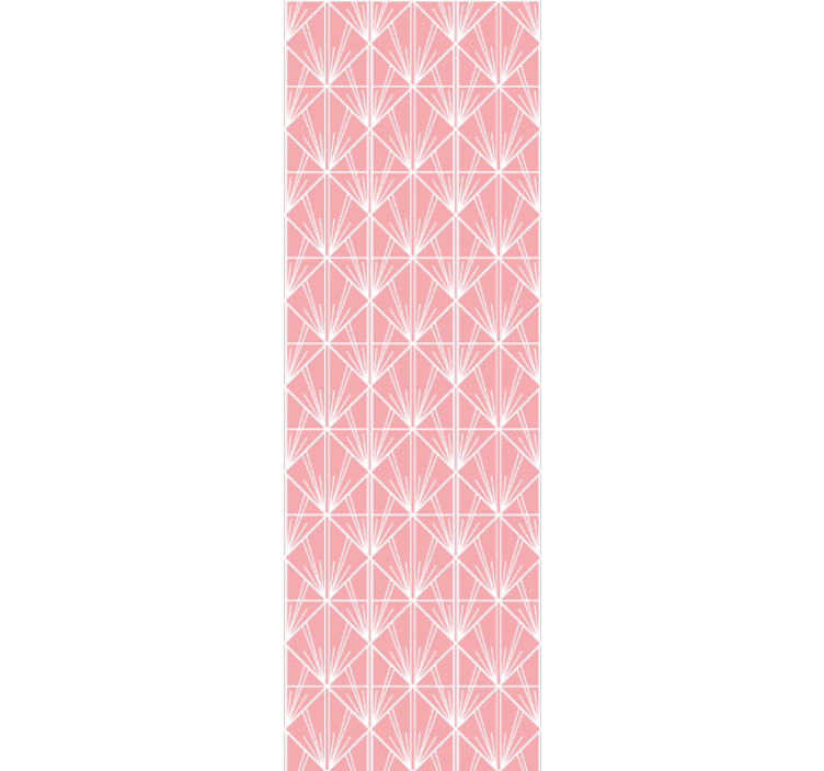Fenster rollo modern geometrisches pink muster - TenStickers