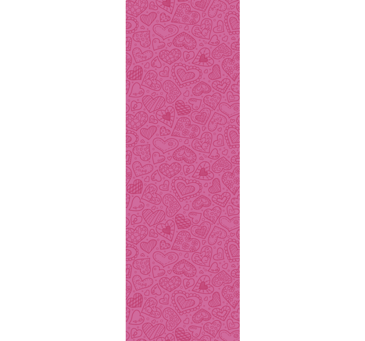 Fenster rollo modern mit herz-muster-dekor - TenStickers