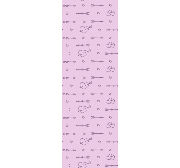 Fenster rollo modern herzsilhouetten musterdecor - TenStickers