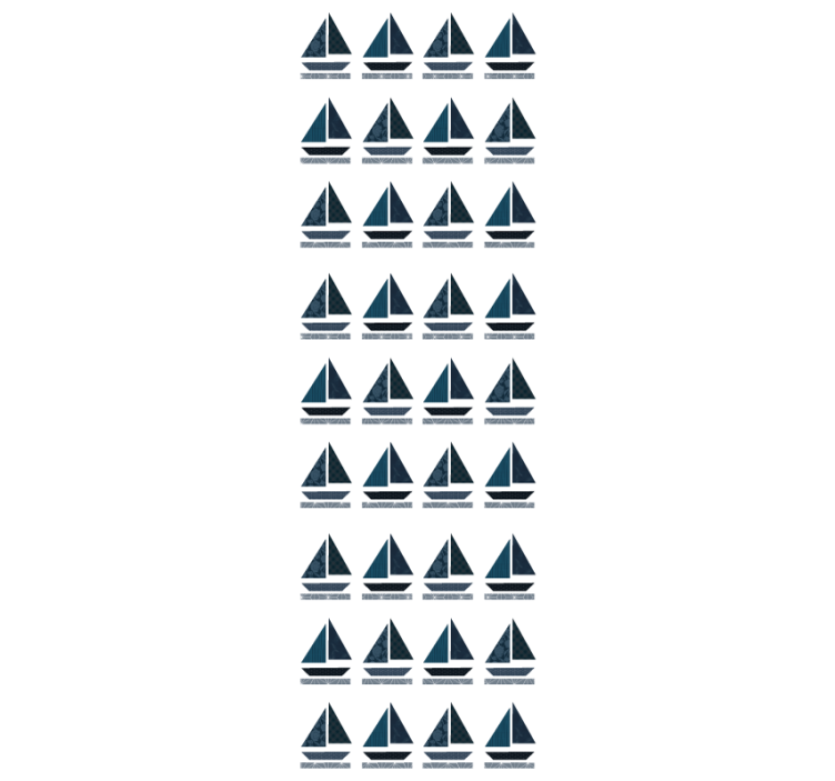 Fenster rollo modern mit segelboot-muster - TenStickers