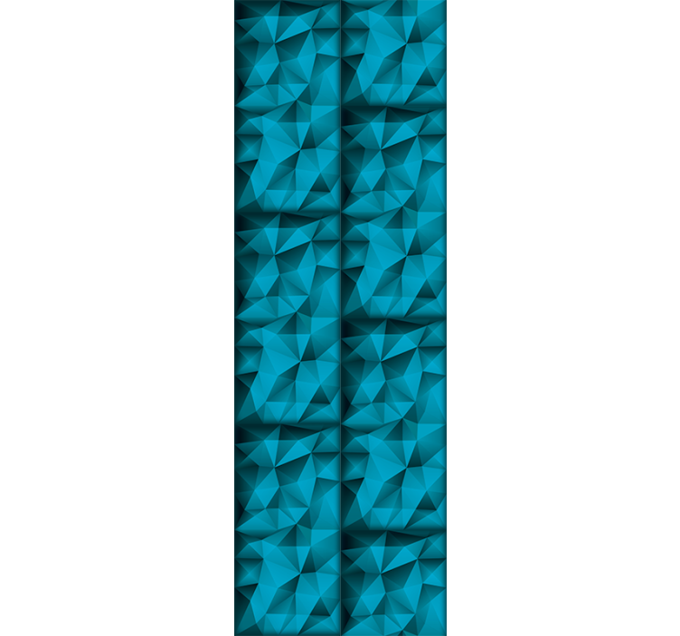 Fenster rollo modern blaue tiefen im 3d-muster - TenStickers