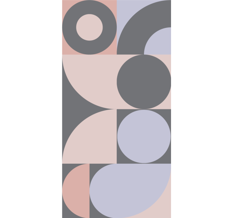 Fenster rollo modern mit geometrischem kreismuster - TenStickers