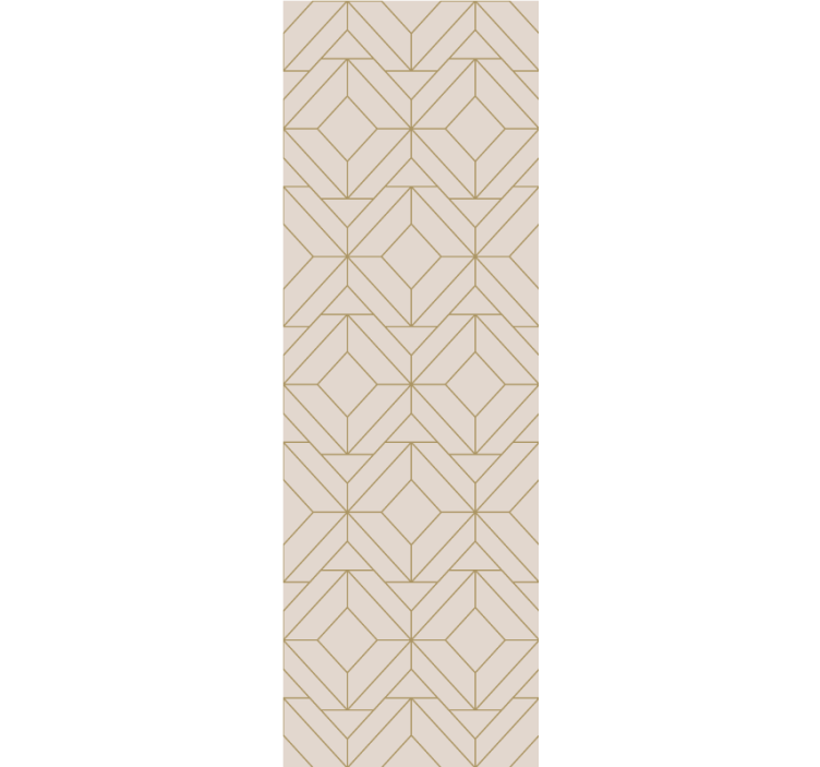 Fenster rollo modern mit goldenem rustikalem linienmuster - TenStickers