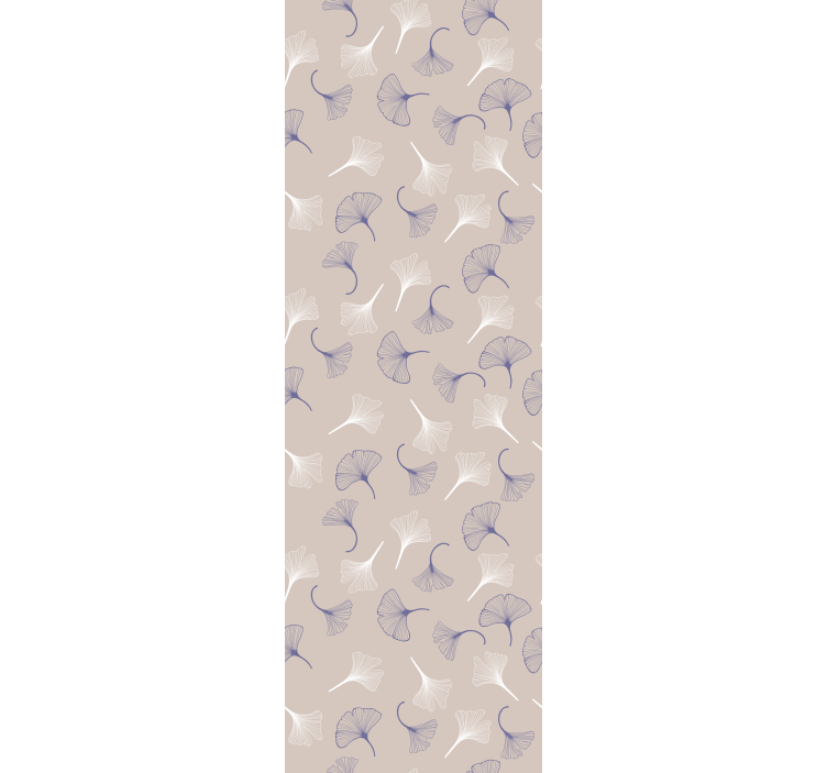 Fenster rollo modern ginkgoblätter creme - TenStickers