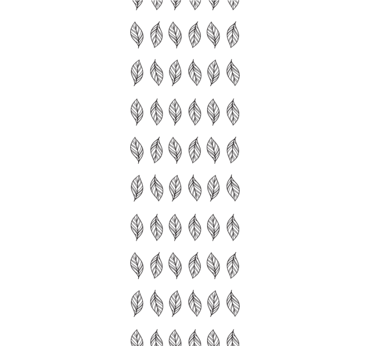 Fenster rollo modern mit blattförmigen minimalistischen streifen - TenStickers