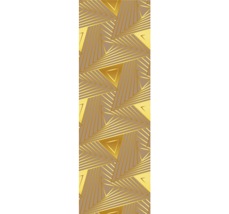Fenster rollo modern mit goldenem geometrischen muster - TenStickers