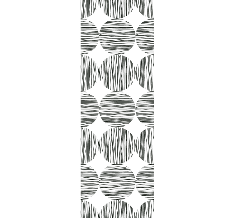 Fenster rollo modern kreise mit streifen innen - TenStickers