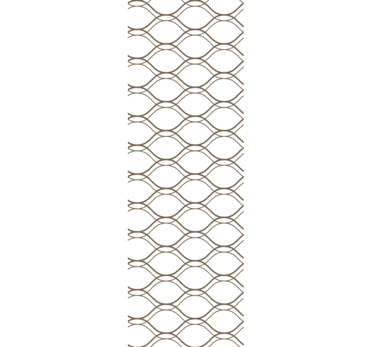 Fenster rollo modern mit braunem welligem muster - TenStickers