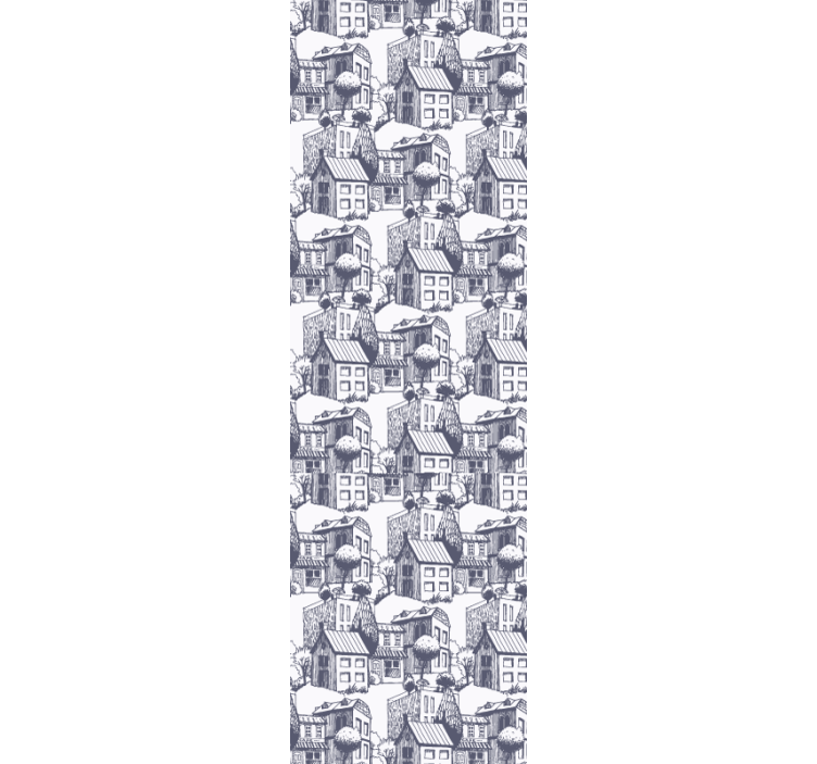 Fenster rollo modern im stadt vintage muster - TenStickers