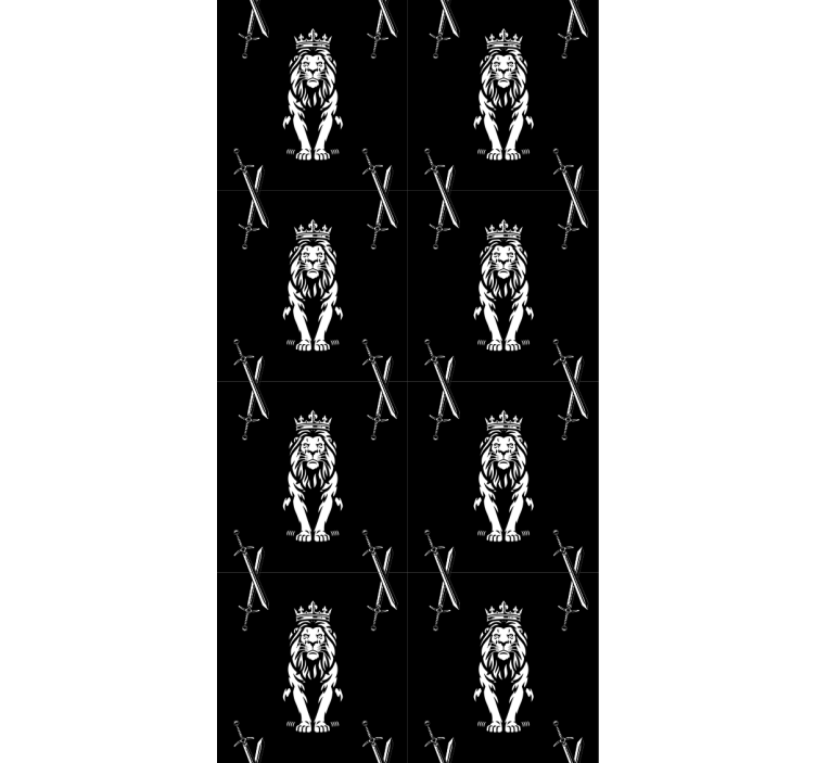 Fenster rollo modern dschungel-silhouetten - TenStickers