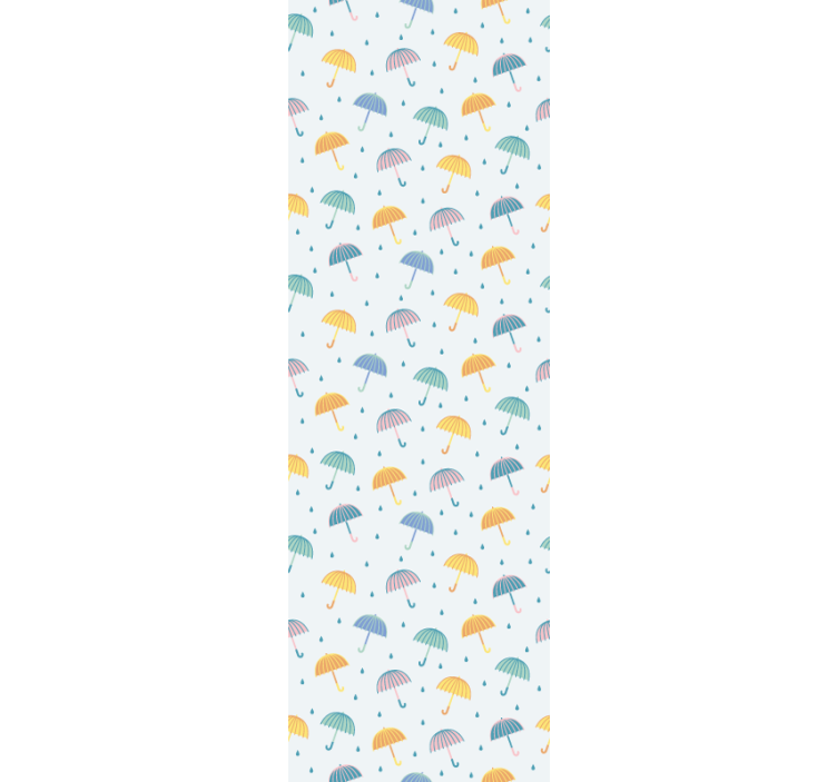 Fenster rollo modern bunte regenschirme cartoon hintergrund - TenStickers