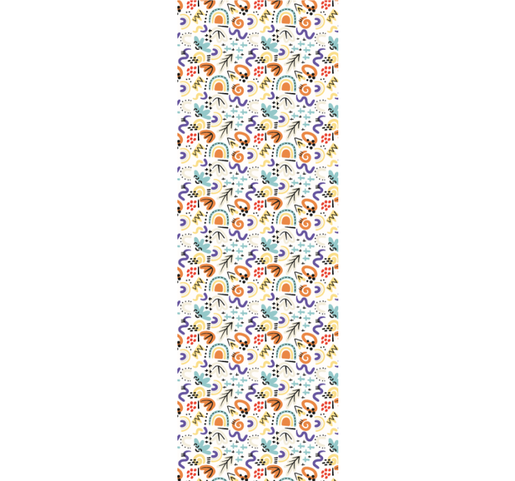 Fenster rollo modern mit organischem flachen muster - TenStickers