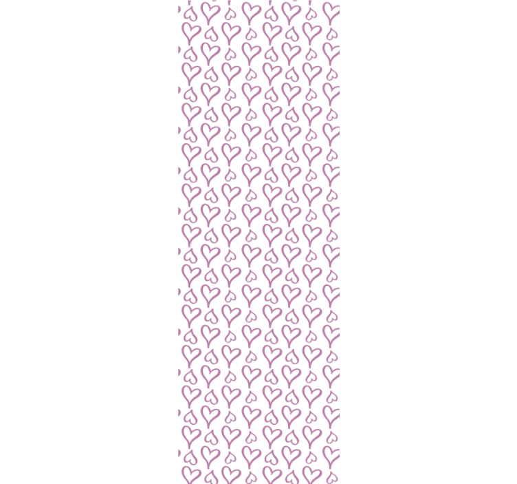 Fenster rollo modern mit rosa herzsymbolen - TenStickers
