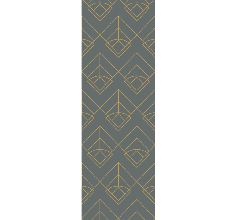 Fenster rollo modern mit diagonalen goldenen linien - TenStickers