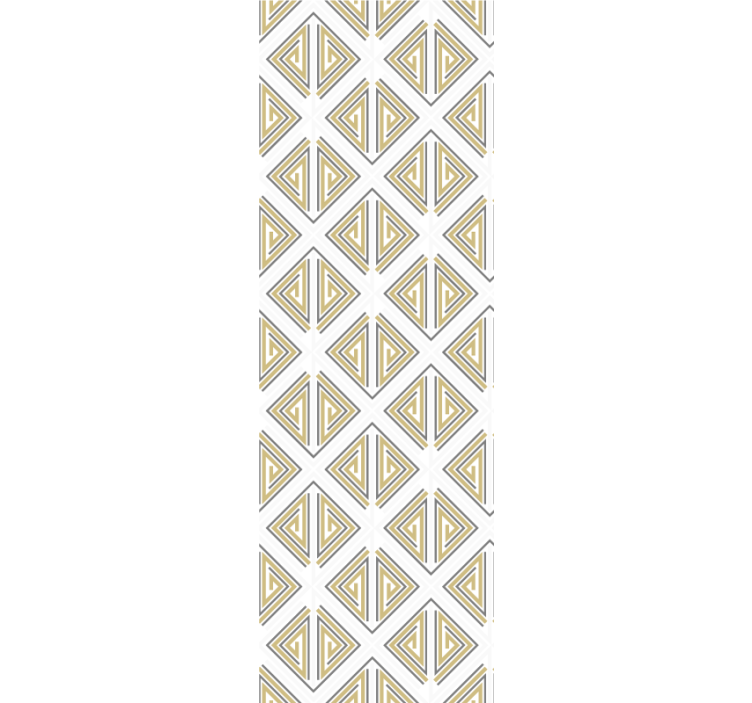 Fenster rollo modern in grau mit gold und beige - TenStickers