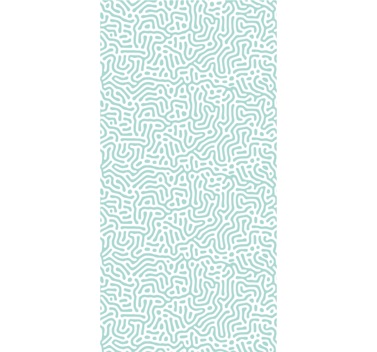 Fenster rollo modern mit grün-weißer naturmuster - TenStickers