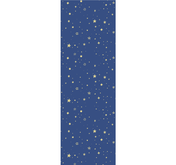 Fenster rollo modern goldene sterne auf blau - TenStickers