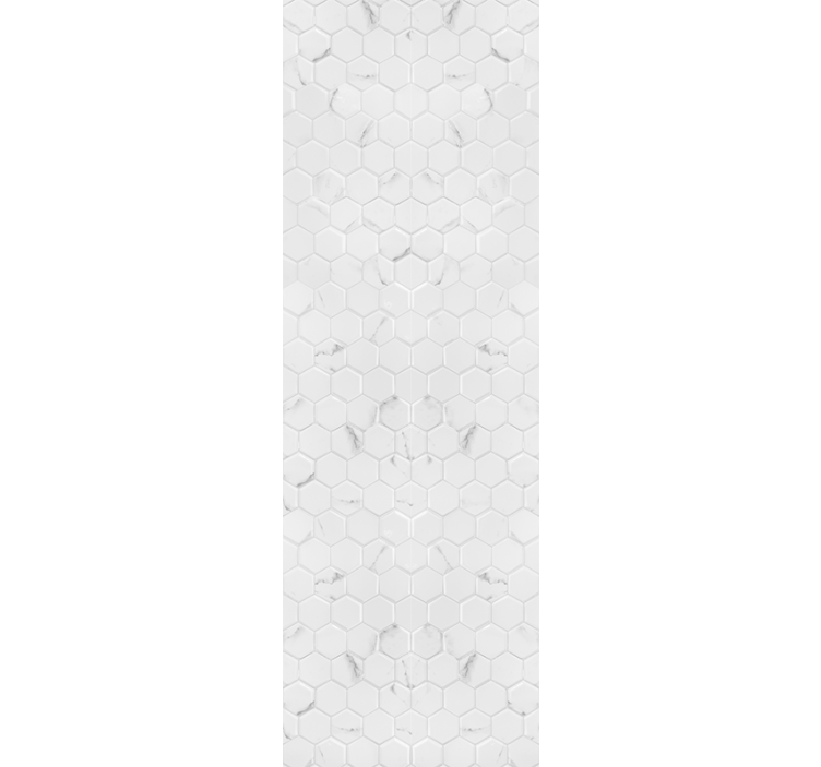 Fenster rollo modern elegante graue hexagonfliesen - TenStickers