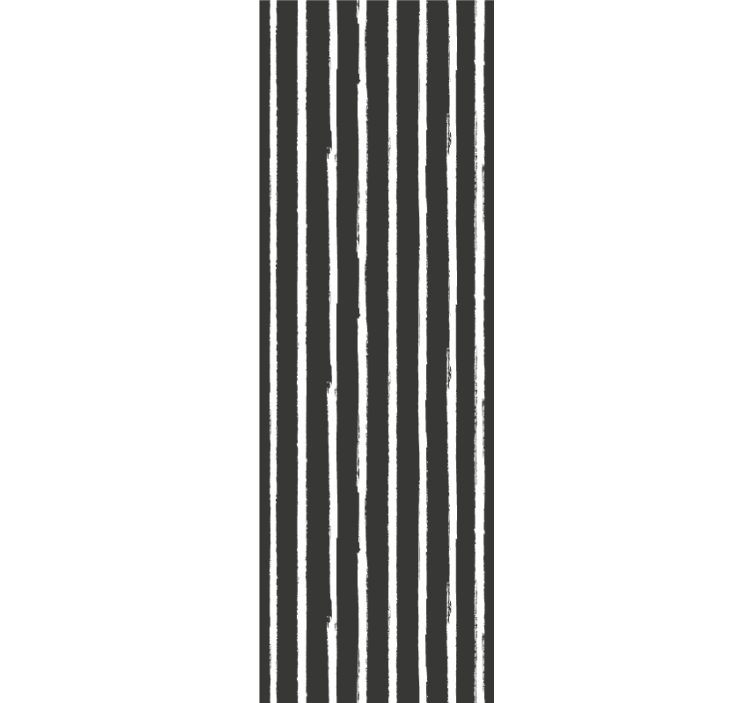 Rollo fenster schwarz modernes tintenmuster in schwarz weiß - TenStickers