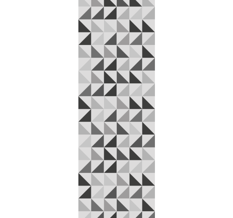 Rollo fenster grau mit geometrischen dreiecken - TenStickers