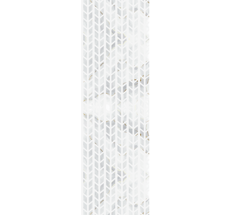 Rollo fenster grau kleine goldene marmorfliesen - TenStickers