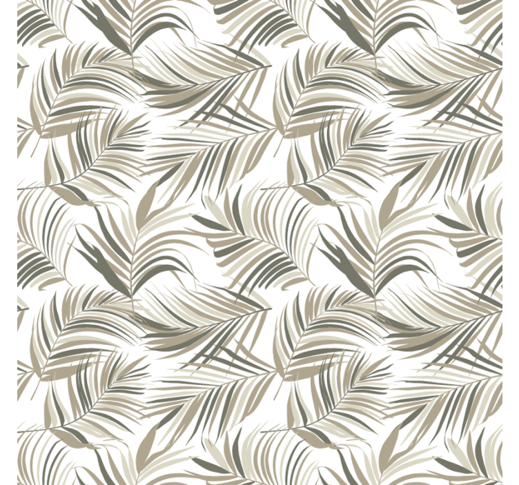 Rollo fenster grau mit eleganten blattmotiven - TenStickers