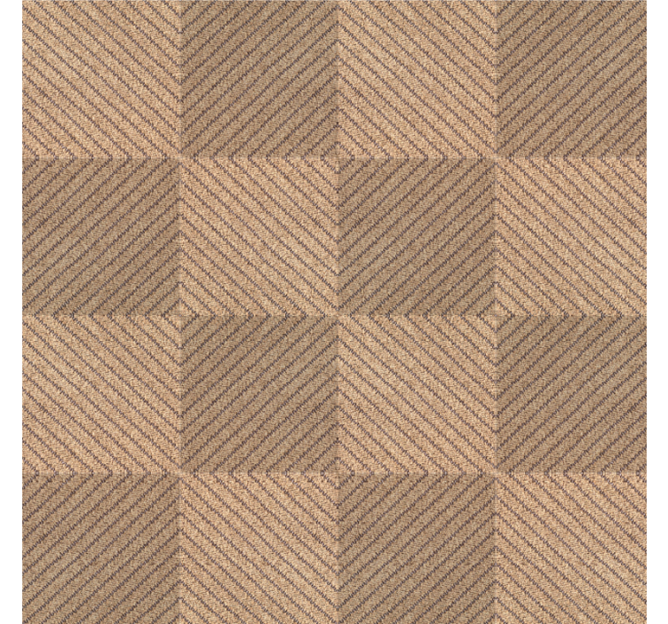 Rollo fenster beige jutemuster braun quadrat - TenStickers