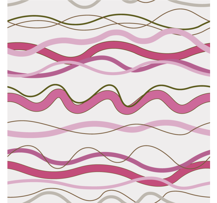 Rollo fenster rosa mit pinken wellenstreifen - TenStickers