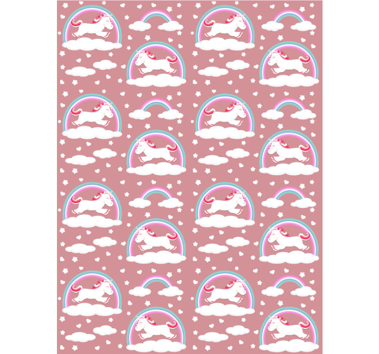 Rollo fenster rosa im magischen einhorn-design - TenStickers