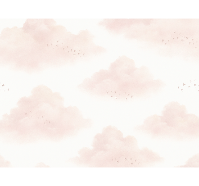 Rollo fenster rosa pink wolken - TenStickers