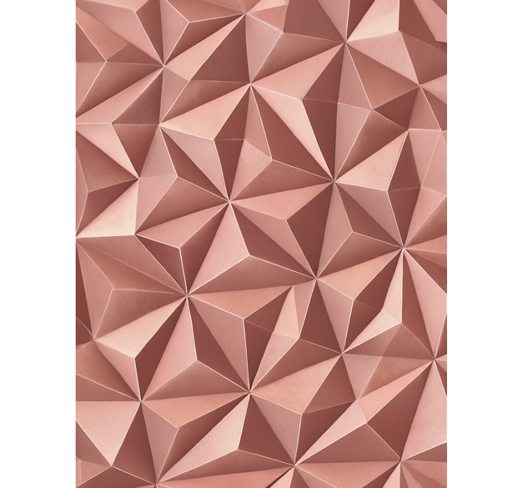 Rollo fenster rosa mit roségold abstrakt geometrisch - TenStickers