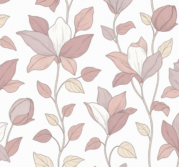 Rollo fenster rosa mit pinken blumenmuster - TenStickers