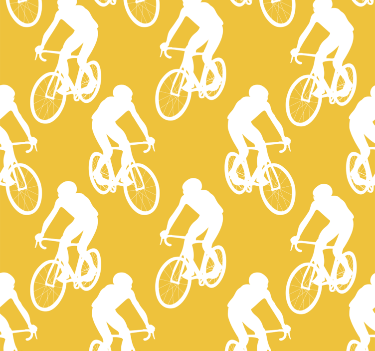 Rollo fenster gelb für radfahrer - TenStickers
