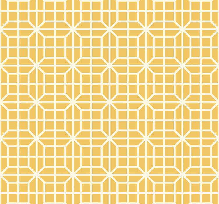 Rollo fenster gelb mit geometrischem muster - TenStickers