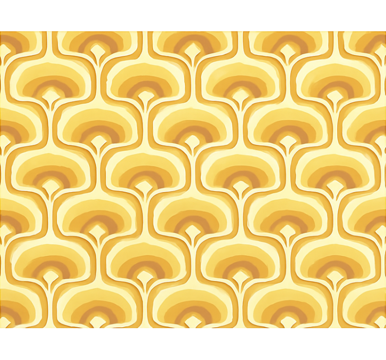 Rollo fenster gelb im retro gelb muster - TenStickers