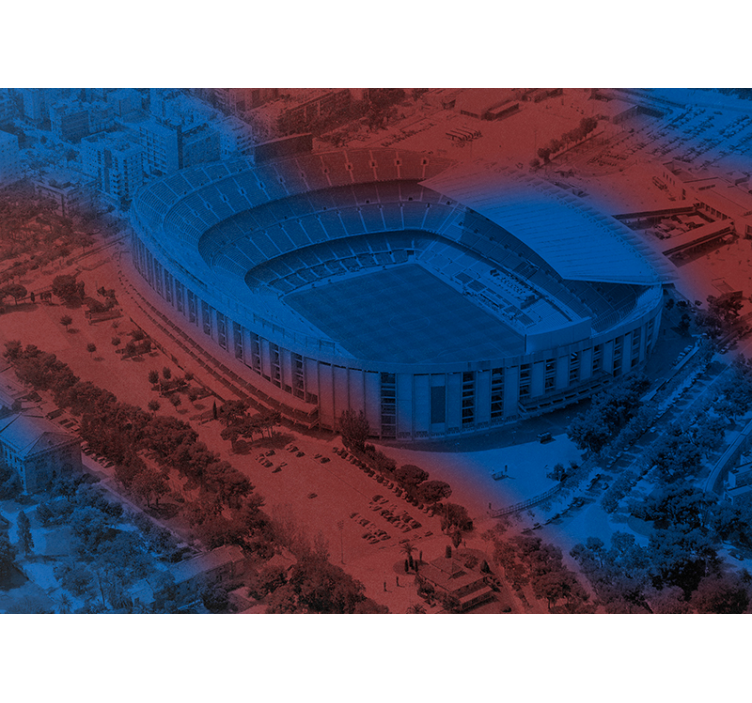 Rollo für küche fototapete barcelona camp nou 3d - TenStickers