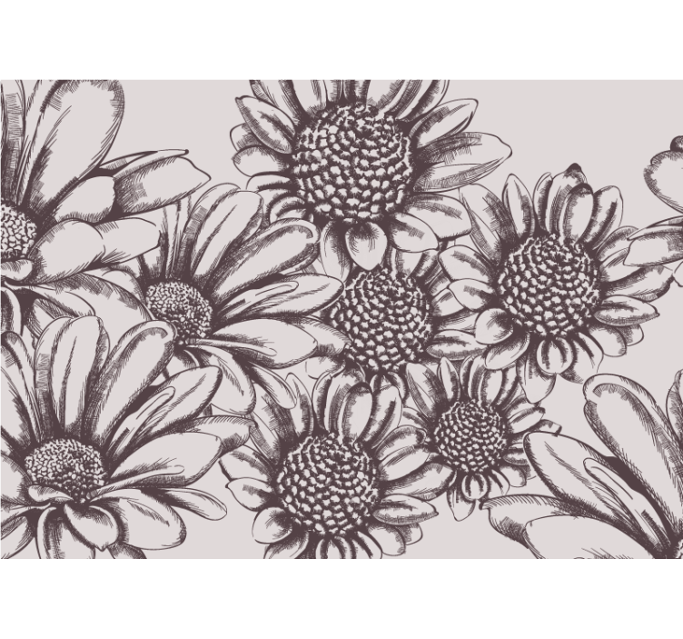 Rollo für küche alte sonnenblumen - TenStickers