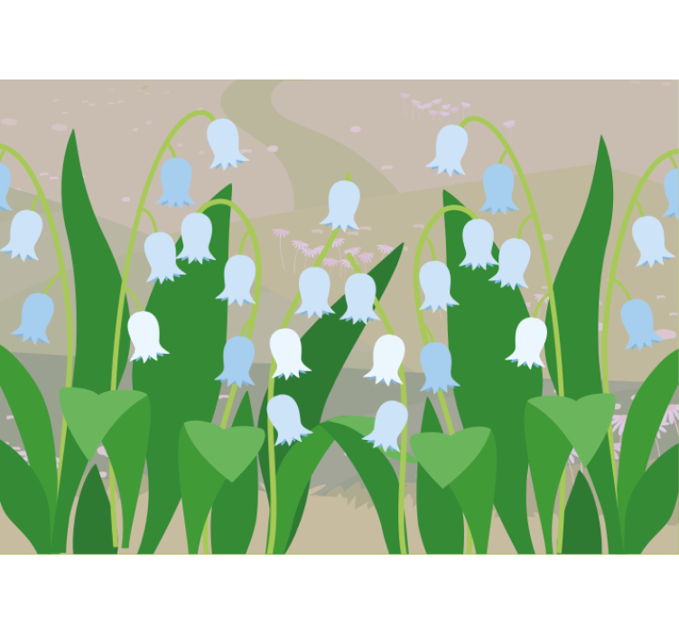 Rollo für küche schönes schneeglöckchen landschaft frühjahr - TenStickers