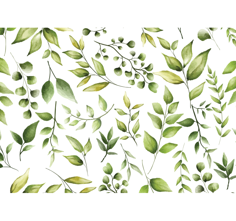 Rollo für küche mit aquarell eukalyptusblättern - TenStickers