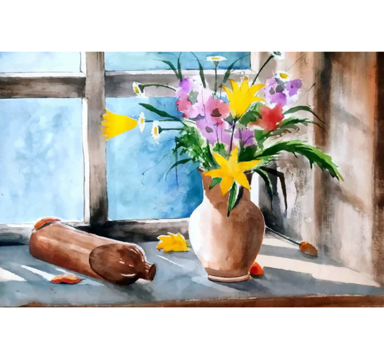 Rollo für küche im vintage pflanzen design - TenStickers