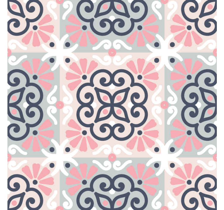 Rollo für küche mit mandala-fliesenmuster - TenStickers