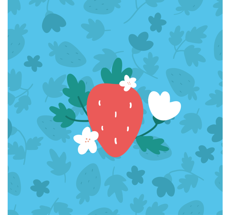 Rollo für küche mit buntem früchte- und blumenmuster - TenStickers